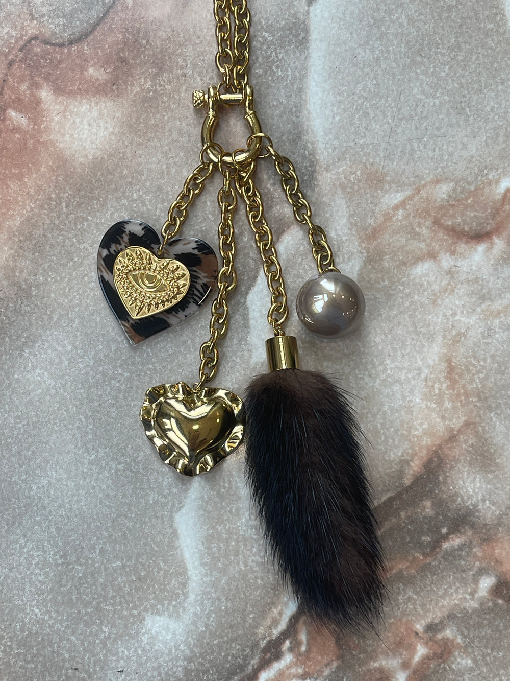 Collier long or pendentif plume cœur