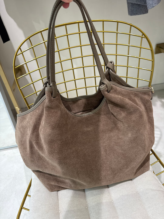 Sac daim cuir Cécile