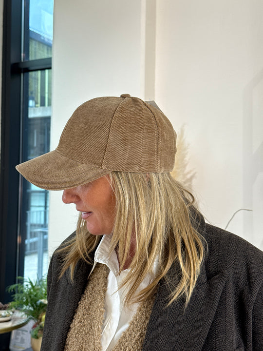 Casquette velour uni